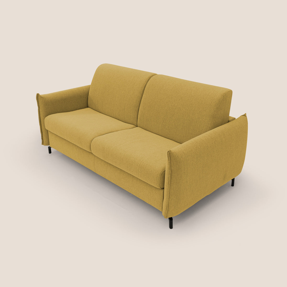 Scarlet divano letto in tessuto misto cotone impermeabile T19 giallo - divitt.sbs