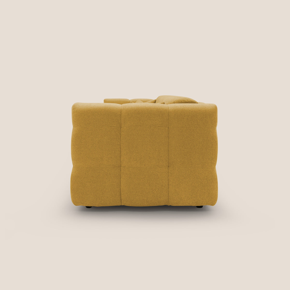 Tender Divano letto matrimoniale dal design innovativo in tessuto bouclet impermeabile T07 giallo - divitt.sbs