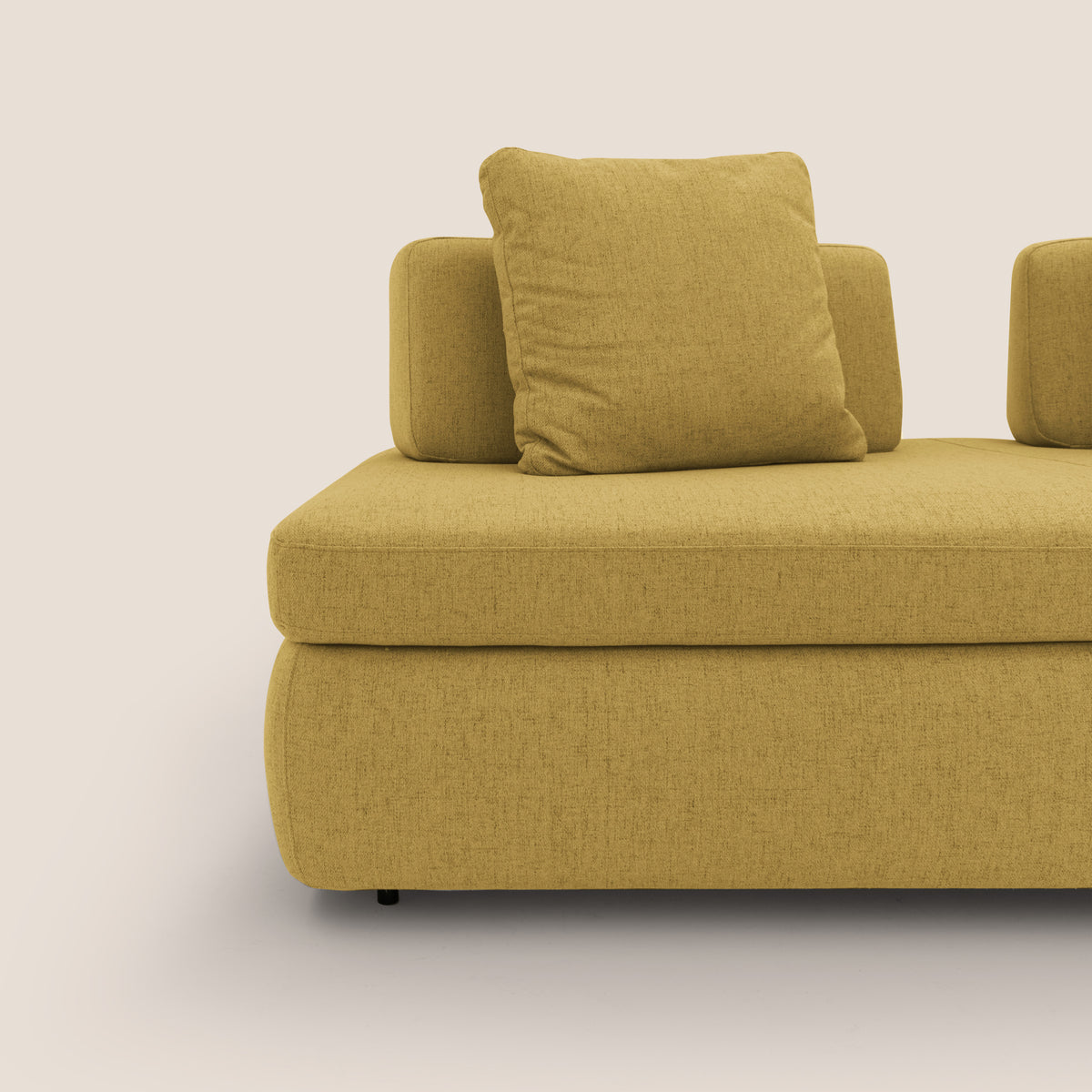 Gransasso Divano letto matrimoniale dal DESIGN innovativo in tessuto impermeabile T03 giallo - divitt.sbs