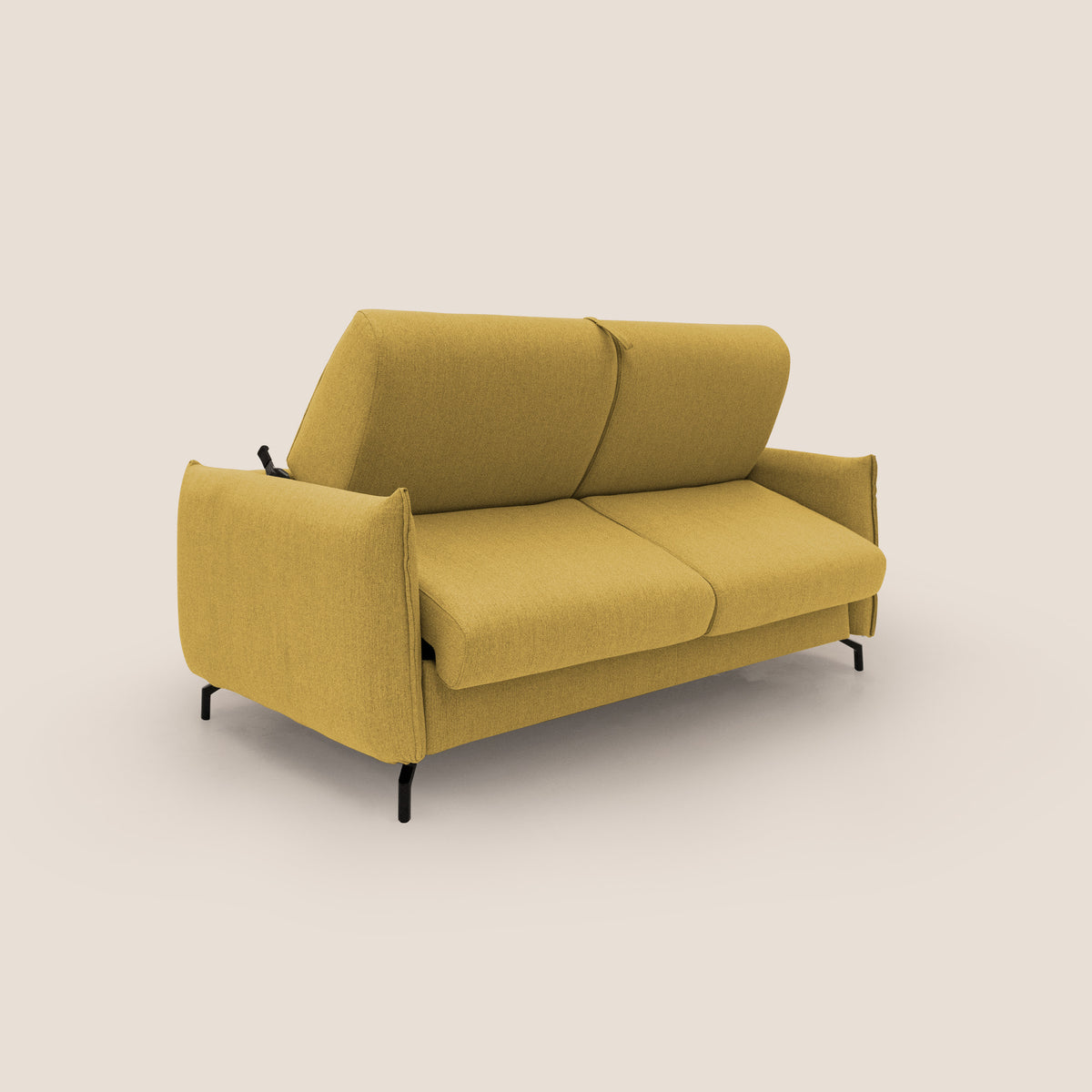 Scarlet divano letto in tessuto misto cotone impermeabile T19 giallo - divitt.sbs