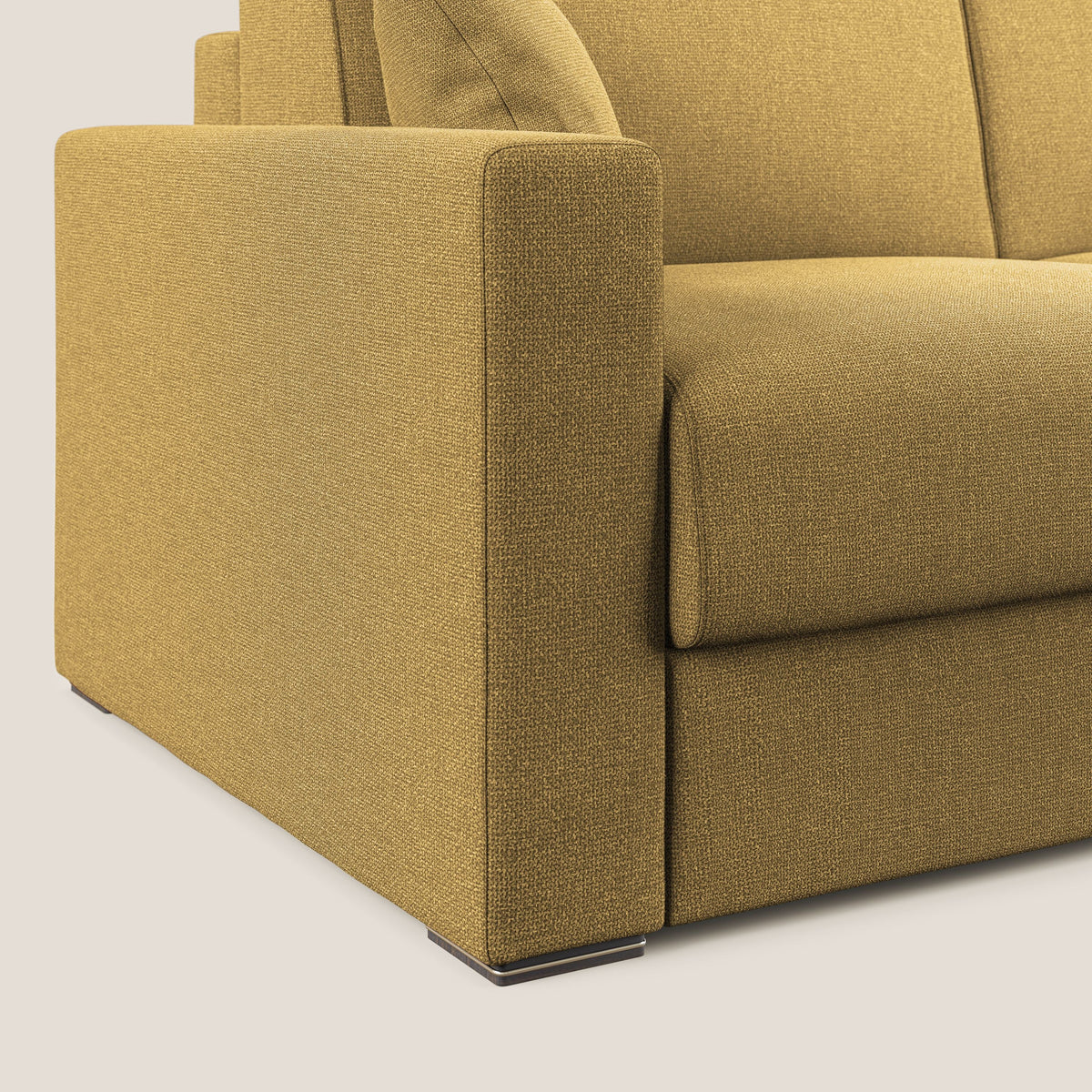 Best Divano letto matrimoniale in tessuto smacchiabile QuickClean T08 giallo - divitt.sbs