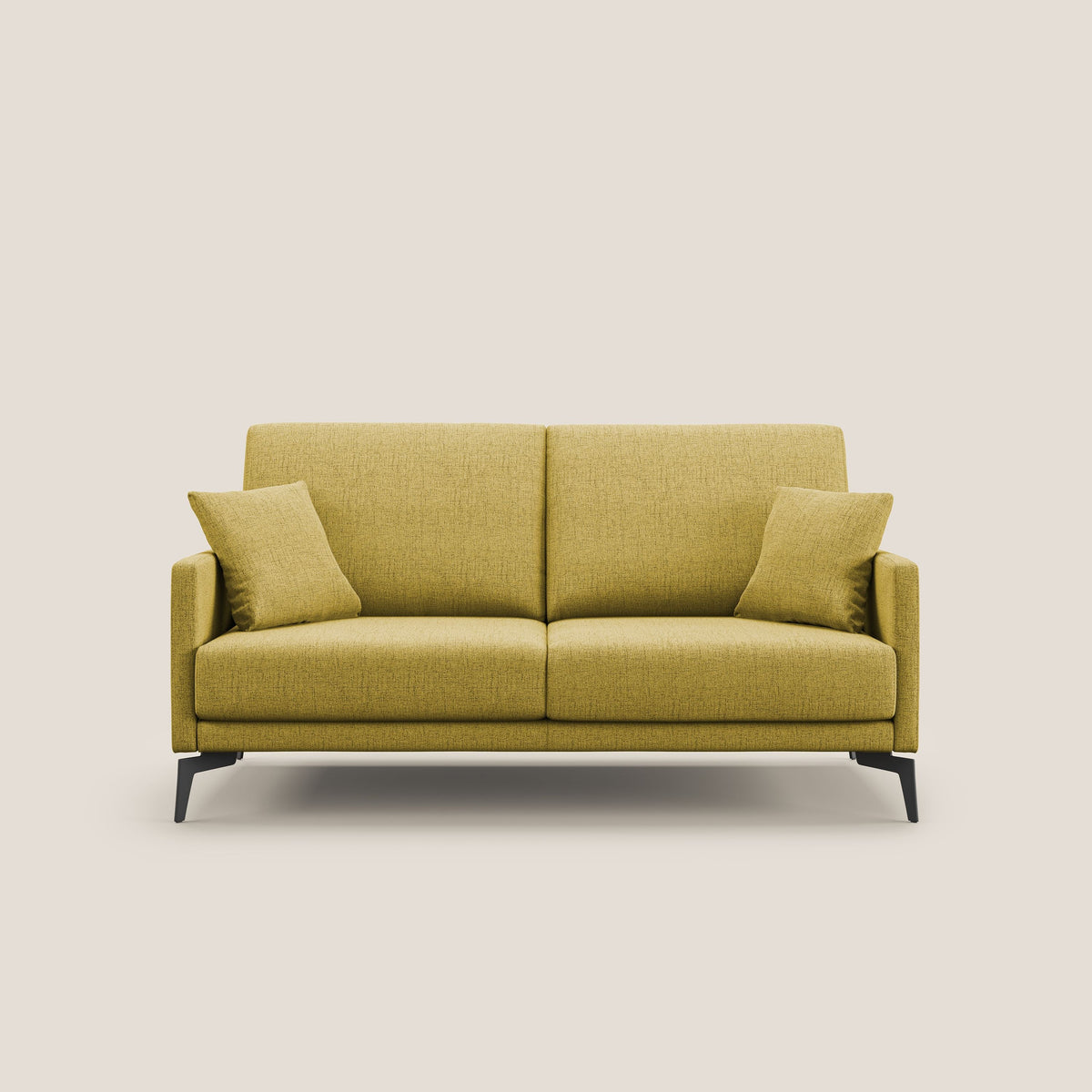 Saturno divano moderno in tessuto morbido impermeabile T03 giallo - divitt.sbs