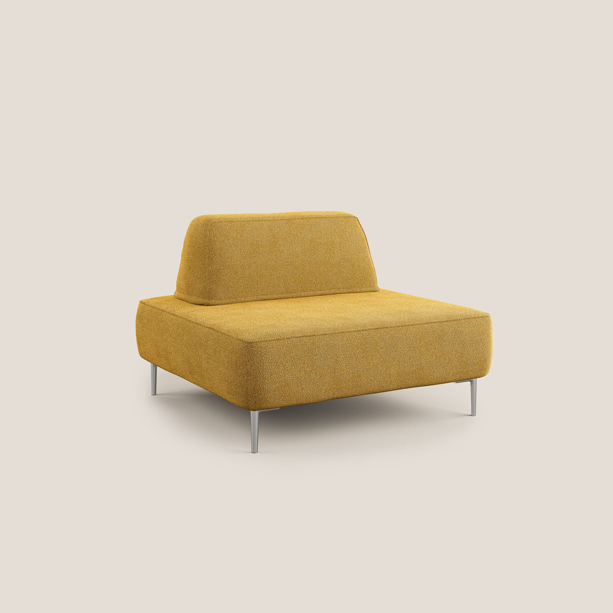 Newton poltrona modulare con schienali movibili T07 giallo - divitt.sbs