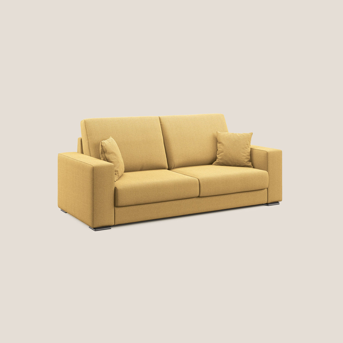 Marte divano in tessuto smacchiabile impermeabile T08 giallo - divitt.sbs