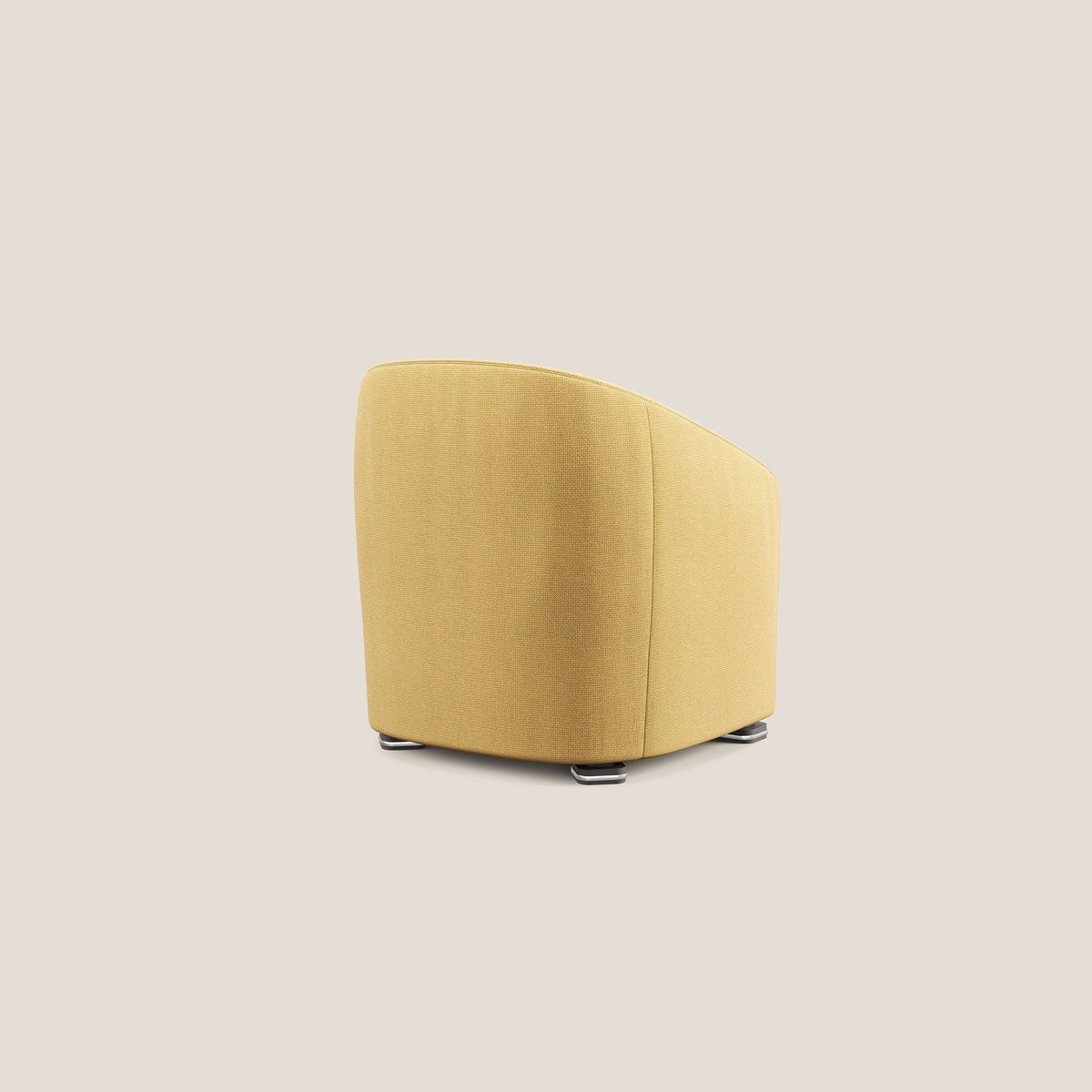 Cloe Poltroncina in tessuto smacchiabile con acqua QuickClean T08 giallo - divitt.sbs