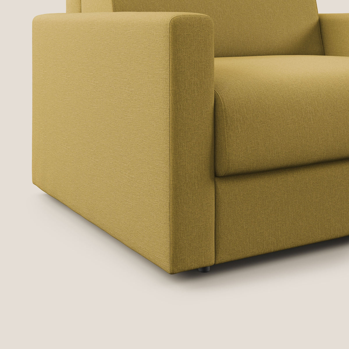 Chris poltrona letto in tessuto impermeabile T13 giallo - divitt.sbs
