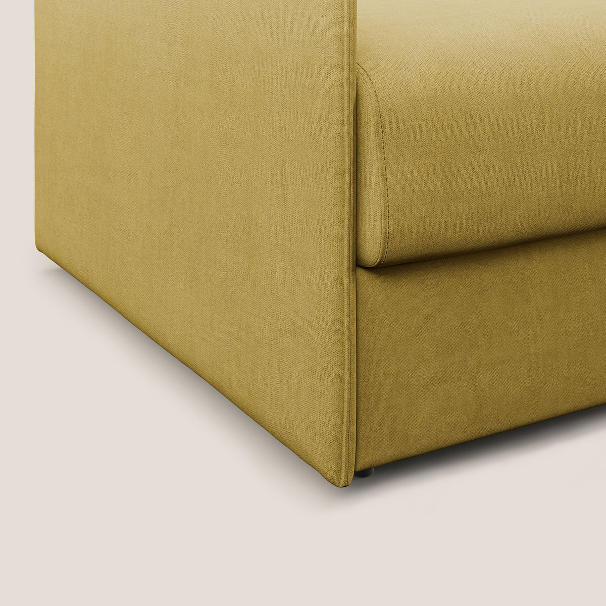 Evans poltrona letto in morbido tessuto impermeabile T02 giallo - divitt.sbs