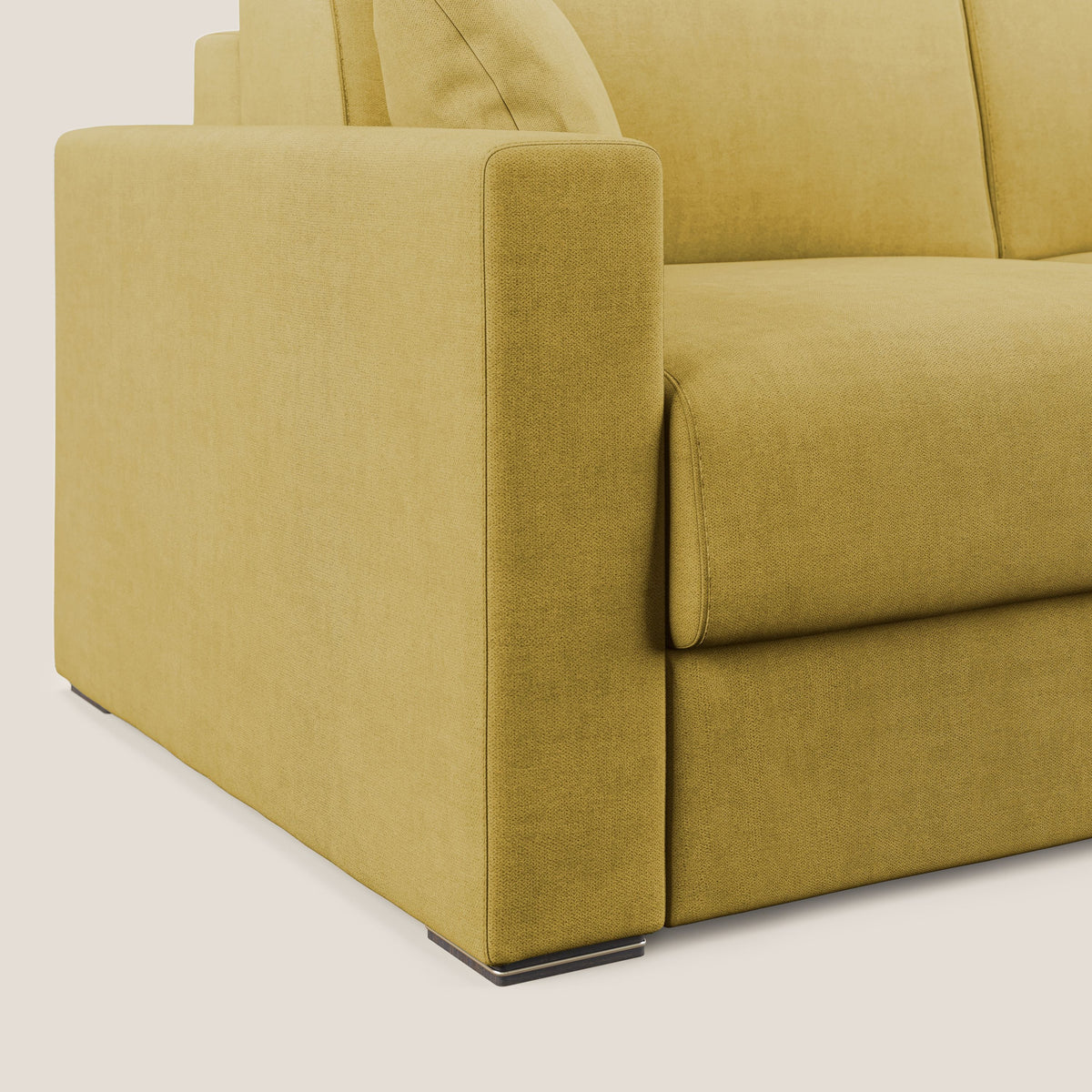 Best Divano letto matrimoniale in tessuto impermeabile T02 giallo - divitt.sbs