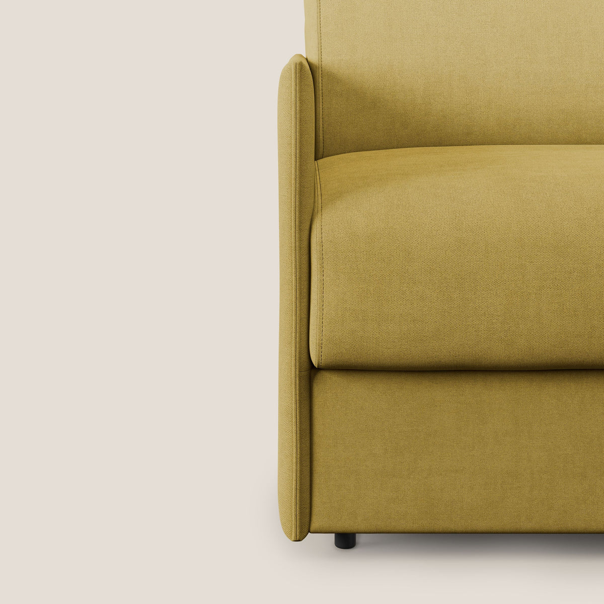Evans poltrona letto in morbido tessuto impermeabile T02 giallo - divitt.sbs