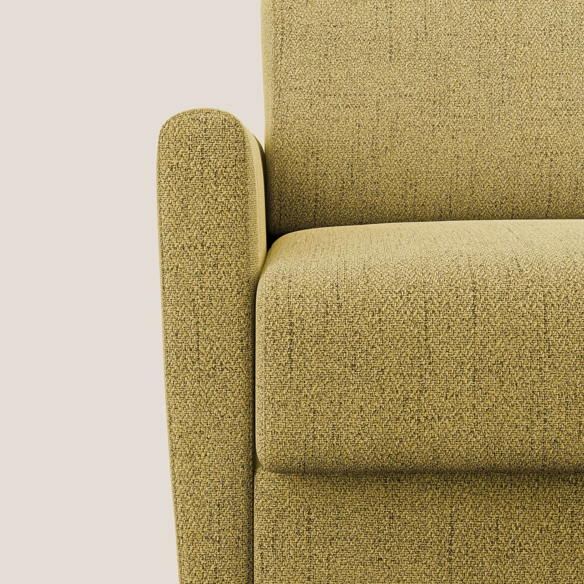 Edgar poltrona letto in tessuto felis impermeabile T03 giallo - divitt.sbs