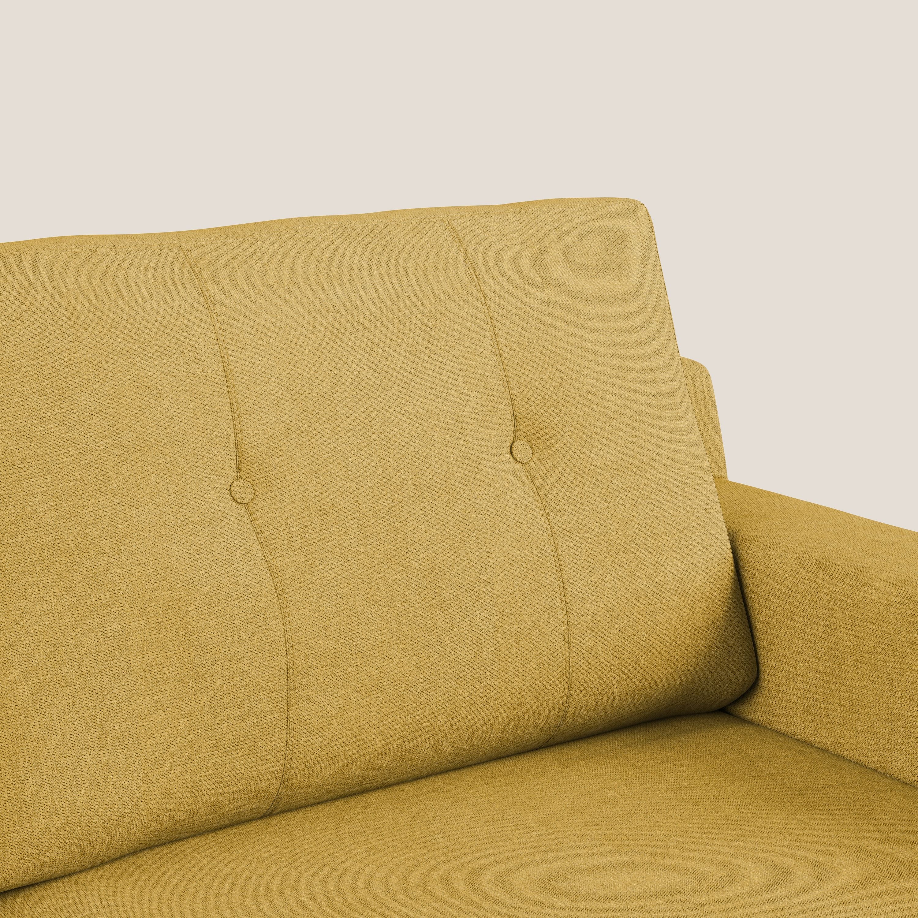 Danish divano moderno in tessuto morbido impermeabile T02 giallo - divitt.sbs