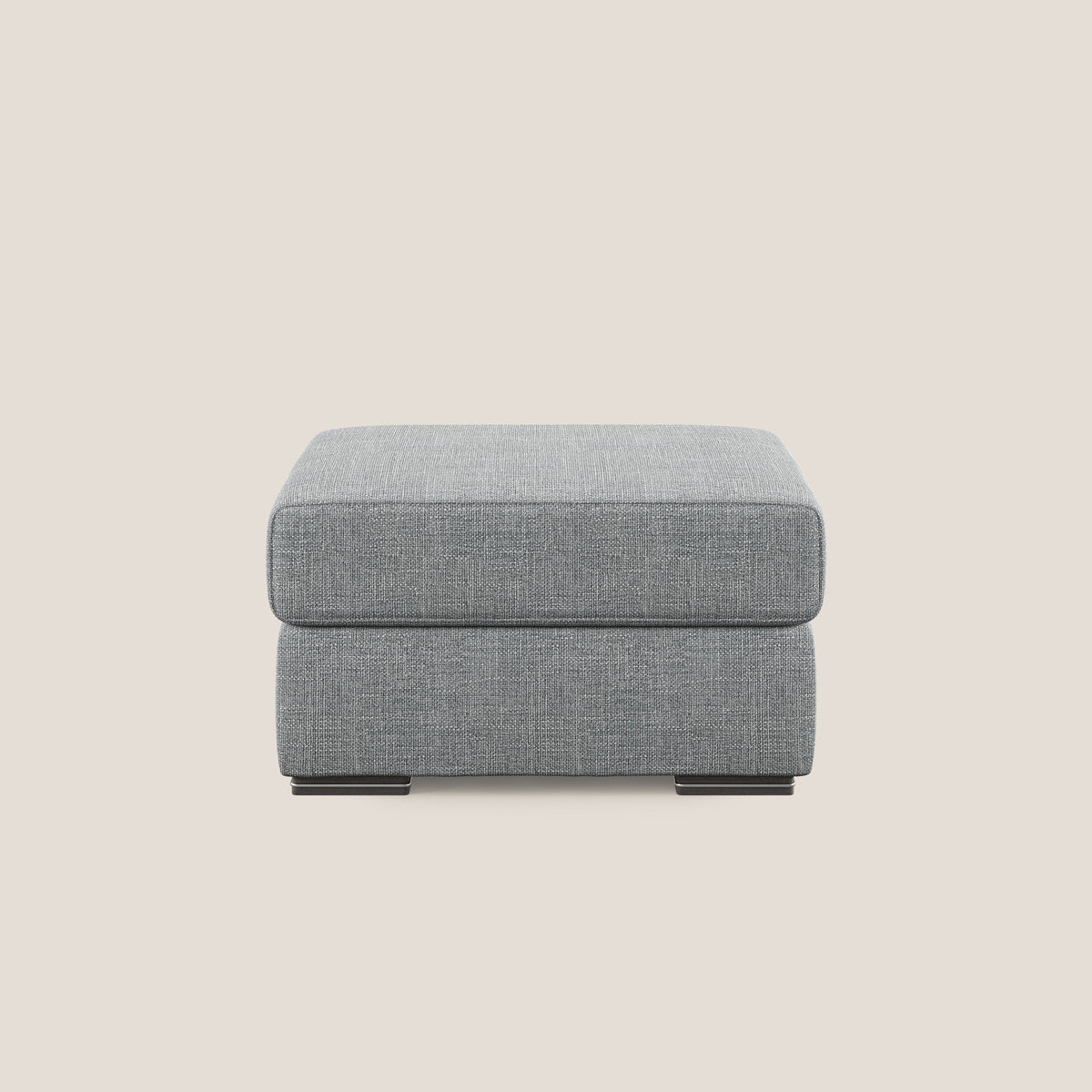 Sun pouf apribile contenitore in tessuto impermeabile morbido intreccio T06 grigio - divitt.sbs