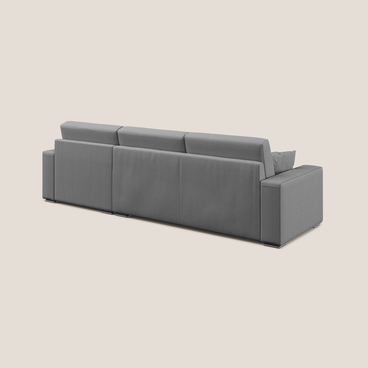 Marte divano angolare in tessuto smacchiabile impermeabile T08 grigio - divitt.sbs