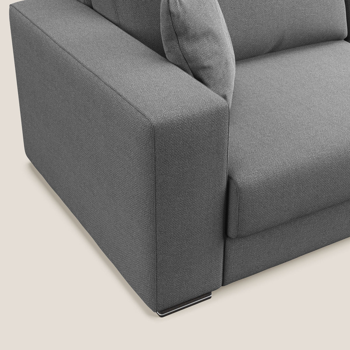 Marte divano in tessuto smacchiabile impermeabile T08 grigio - divitt.sbs