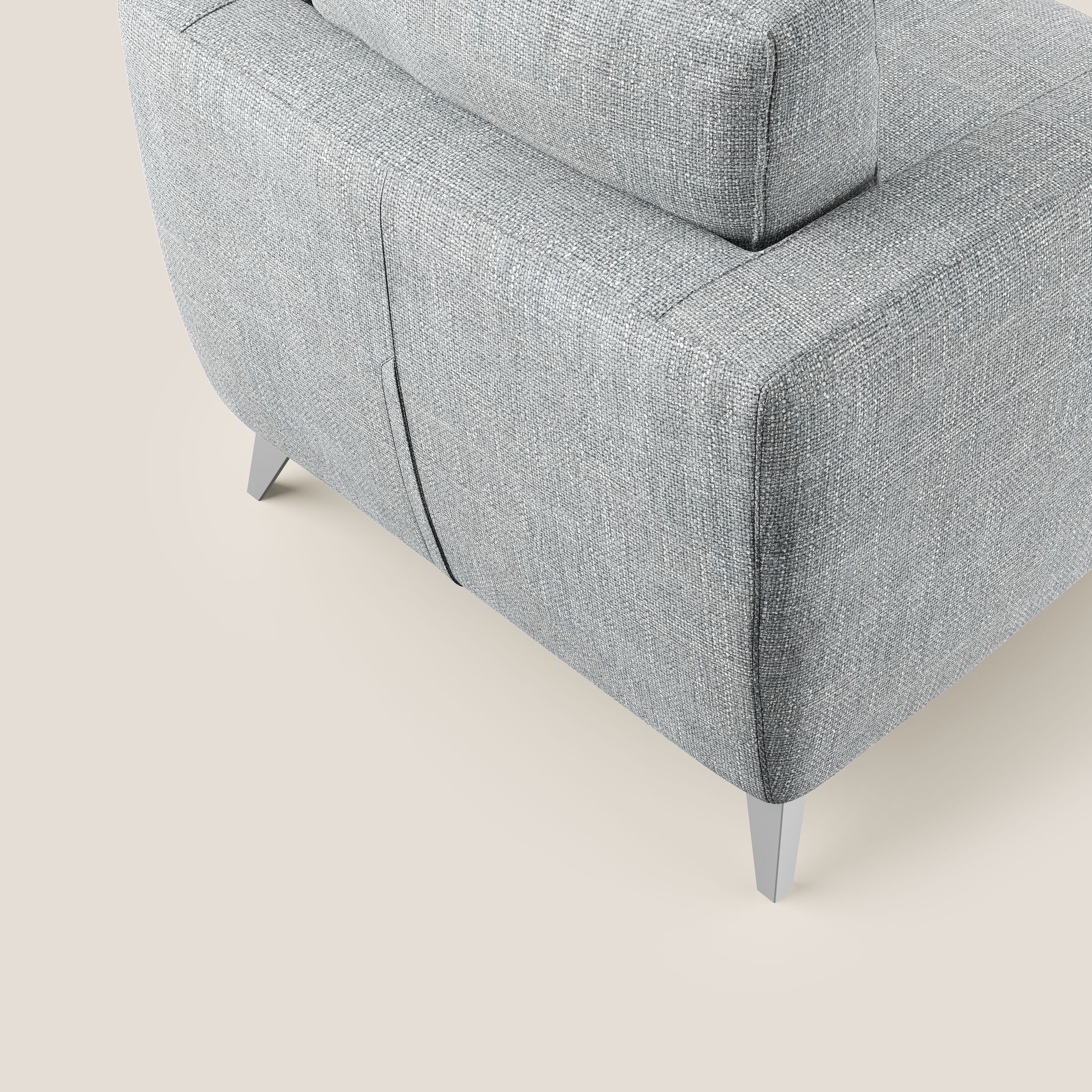 Orione Poltroncina in morbido tessuto impermeabile ad intreccio T06 grigio - divitt.sbs