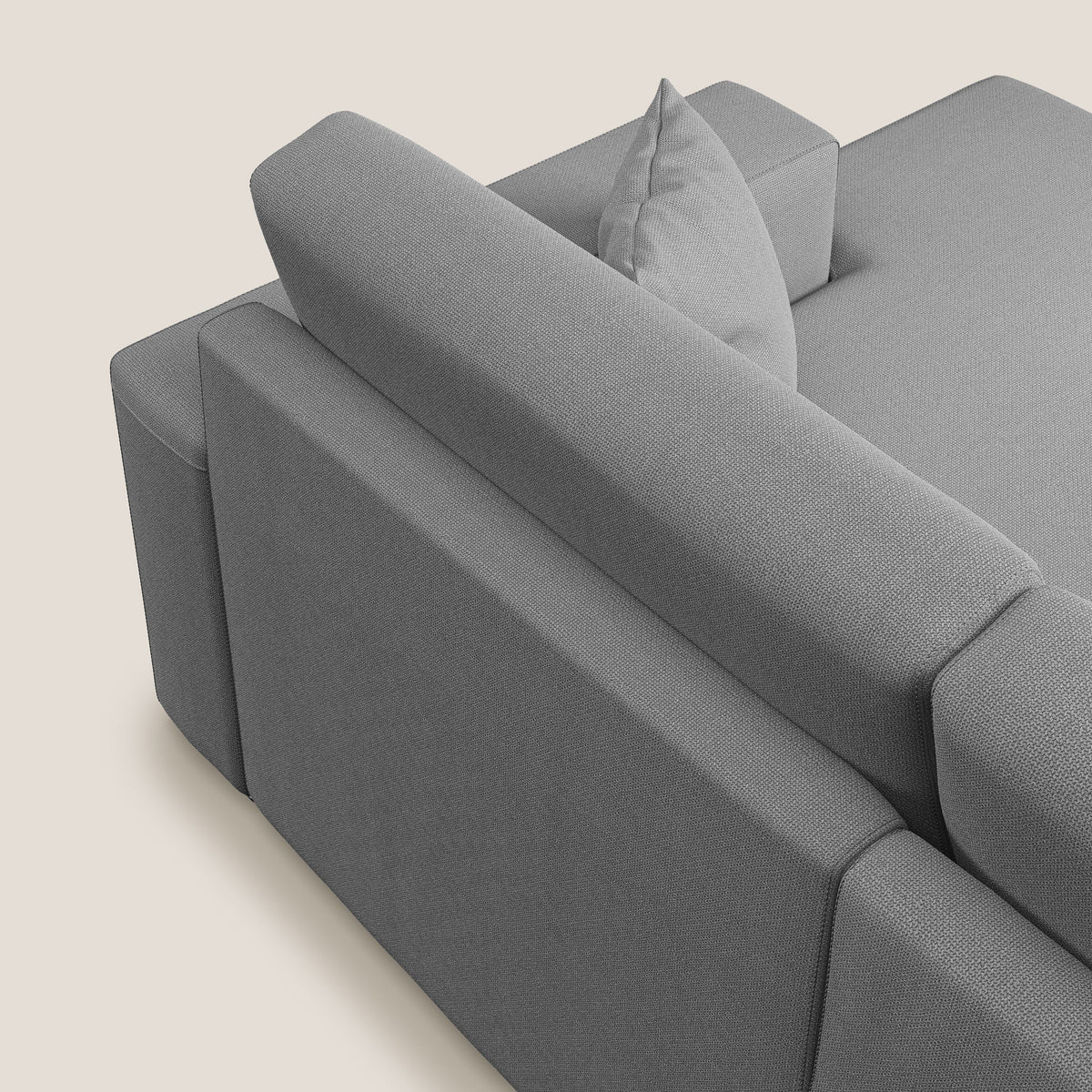Marte divano angolare in tessuto smacchiabile impermeabile T08 grigio - divitt.sbs