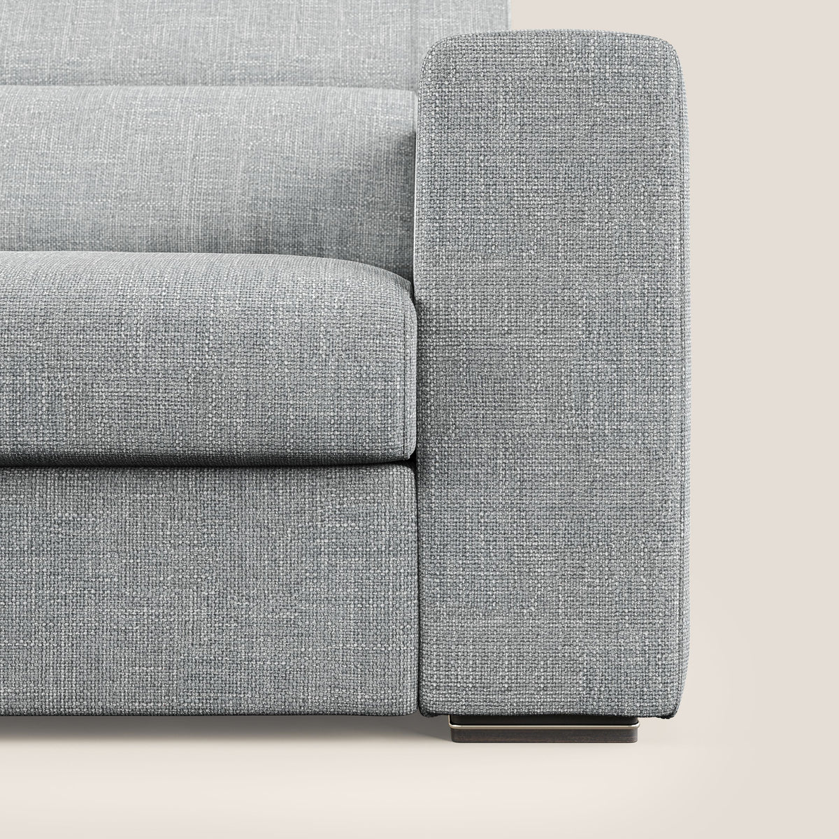 Vegas divano con poggiatesta reclinabili in morbido tessuto impermeabile T06 grigio - divitt.sbs
