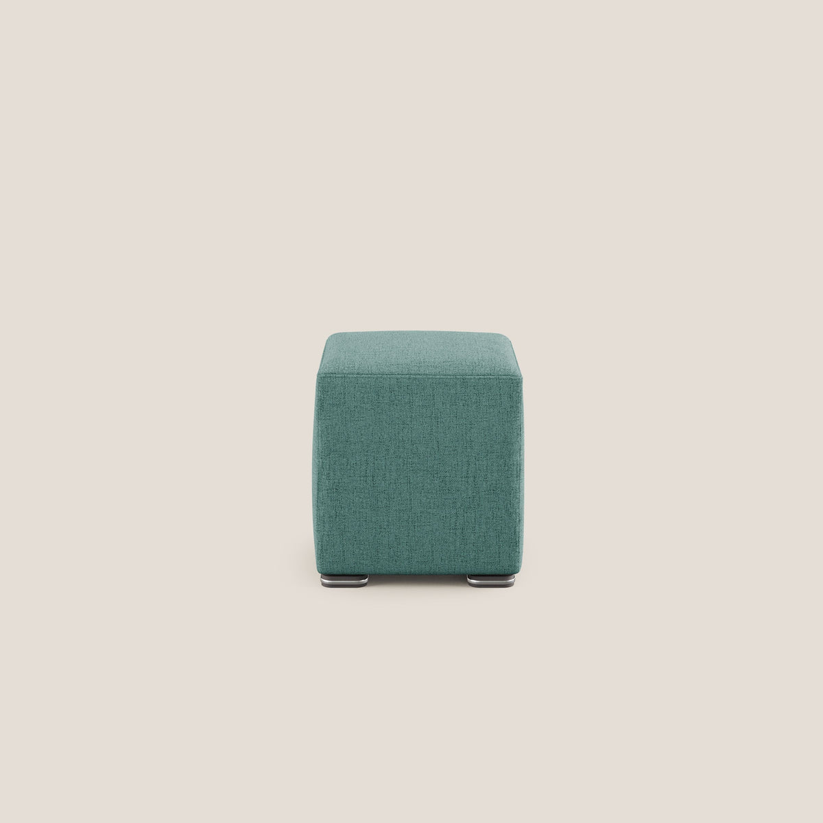 Cube pouf in tessuto morbido impermeabile T03 verde acqua - divitt.sbs
