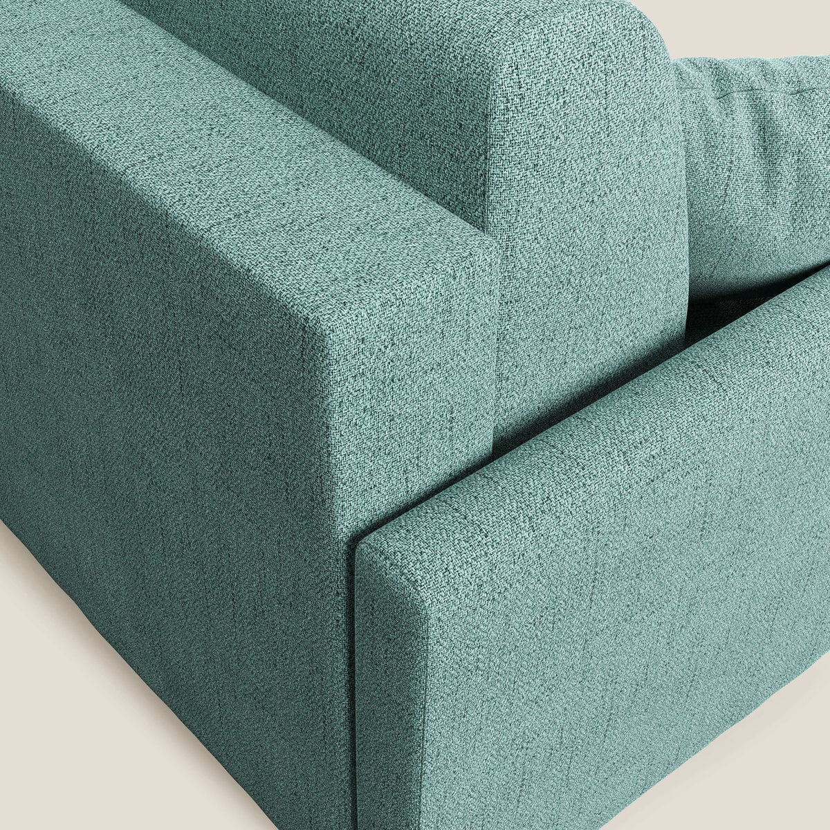 Edgar divano letto matrimoniale in tessuto felis impermeabile T03 verde acqua - divitt.sbs