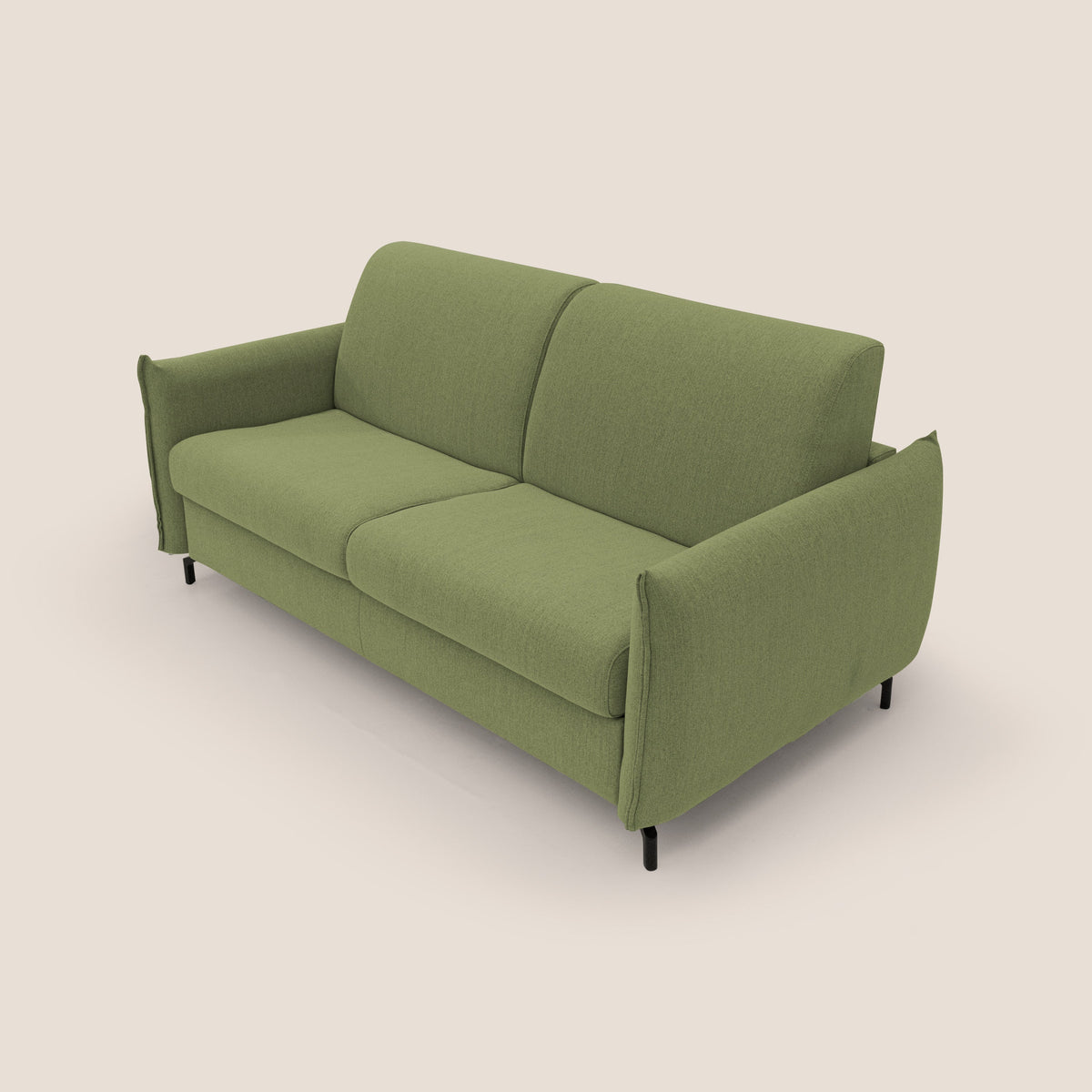 Scarlet divano letto in tessuto misto cotone impermeabile T19 verde - divitt.sbs