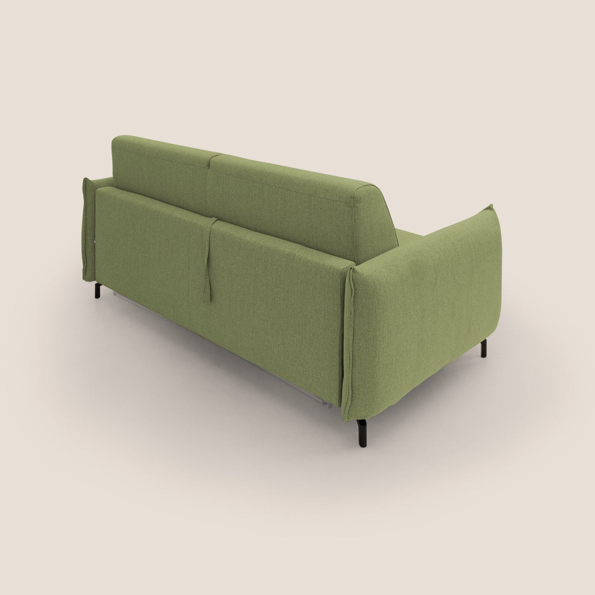 Scarlet divano letto in tessuto misto cotone impermeabile T19 verde - divitt.sbs