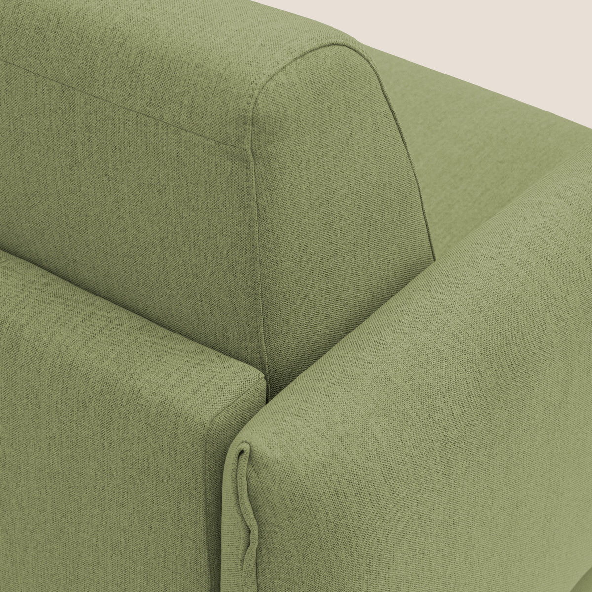 Scarlet divano letto in tessuto misto cotone impermeabile T19 verde - divitt.sbs