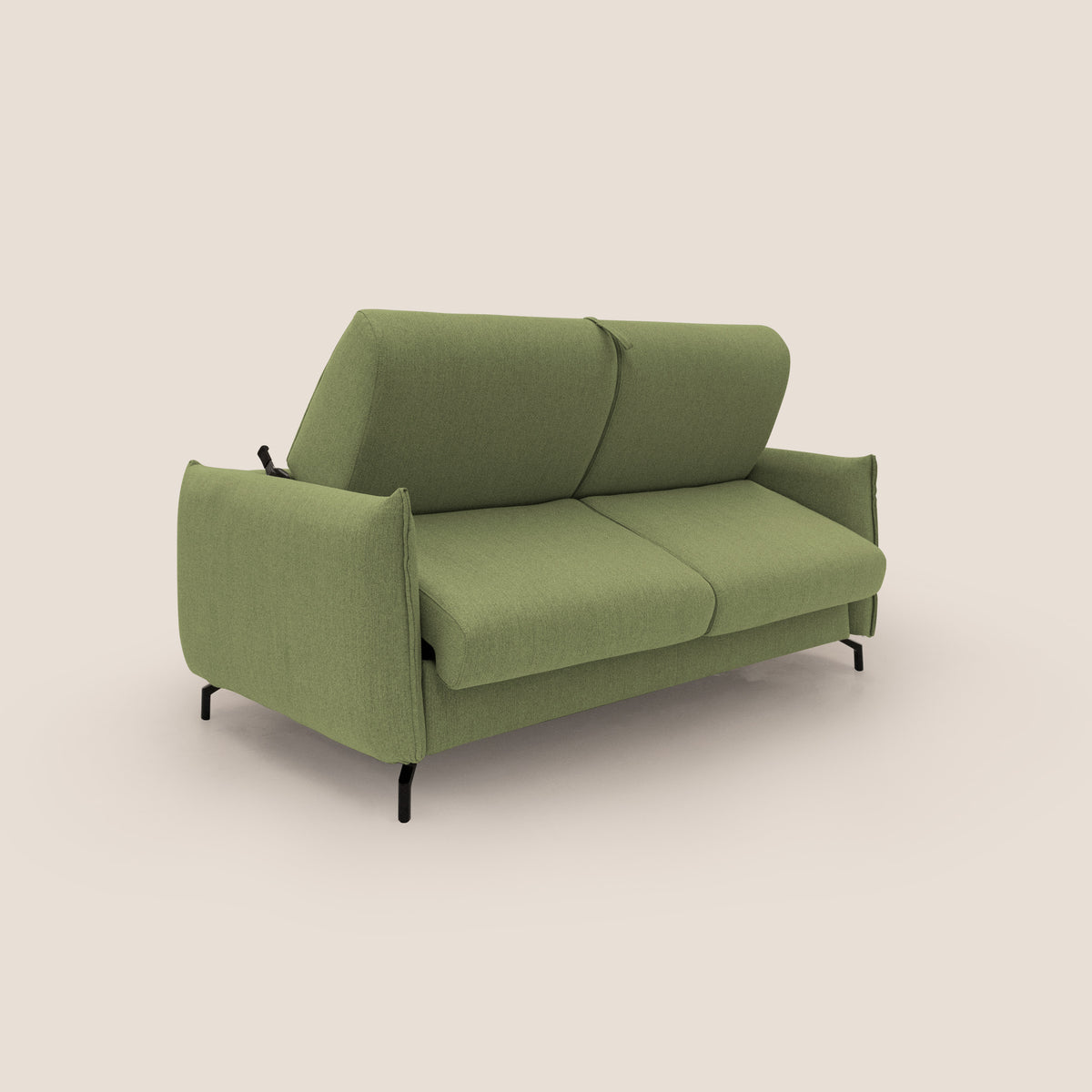 Scarlet divano letto in tessuto misto cotone impermeabile T19 verde - divitt.sbs