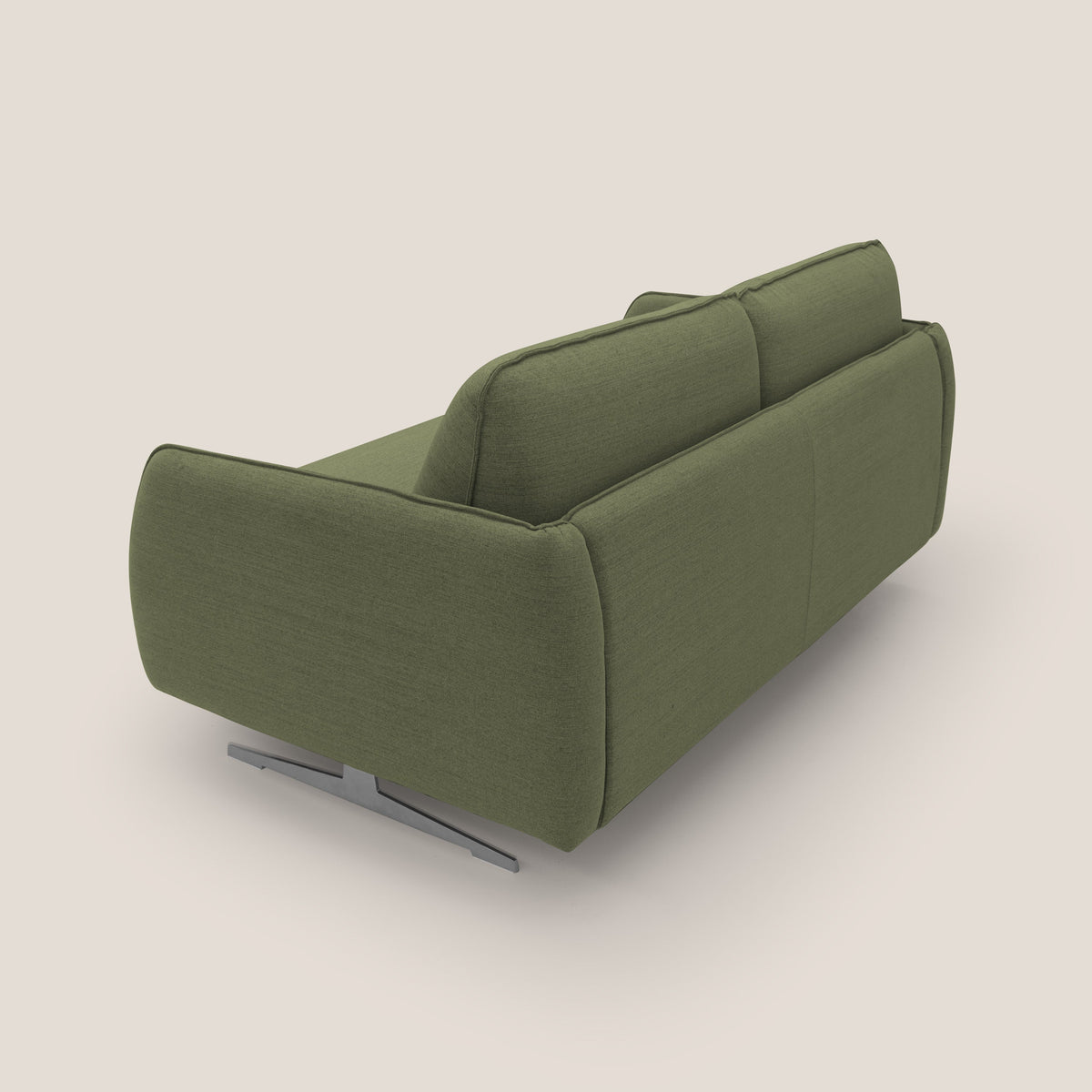 Texas Divano letto matrimoniale moderno in tessuto impermeabile T19 verde - divitt.sbs