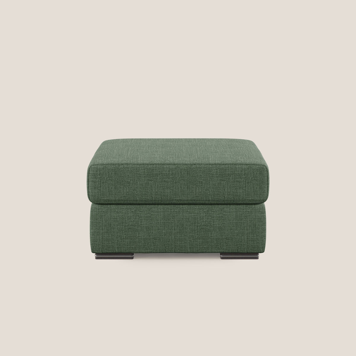 Sun pouf apribile contenitore in tessuto impermeabile morbido intreccio T06 verde - divitt.sbs