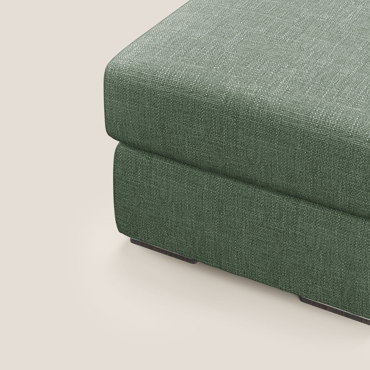 Sun pouf apribile contenitore in tessuto impermeabile morbido intreccio T06 verde - divitt.sbs