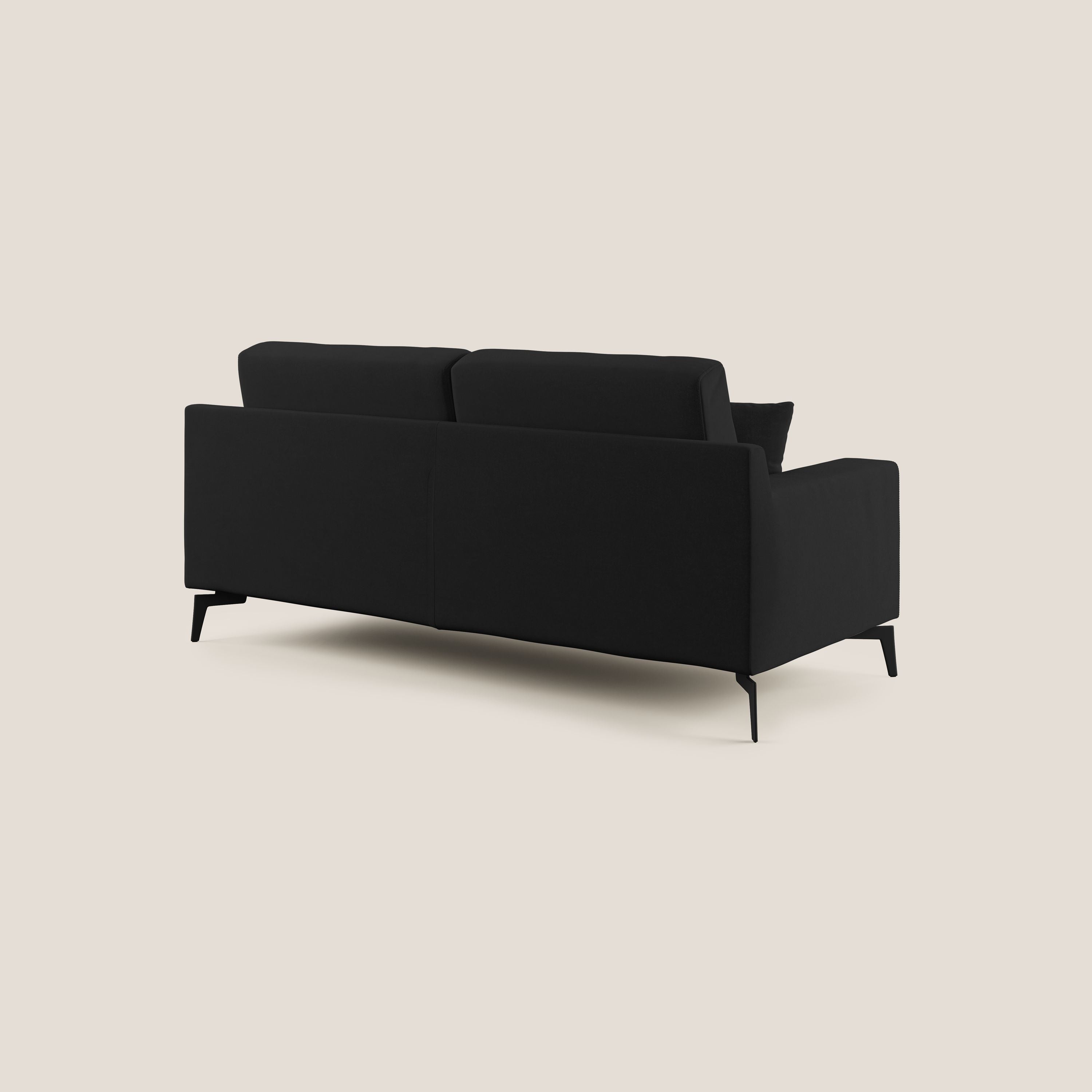 Prestige divano moderno in microfibra smacchiabile T11 nero - divitt.sbs