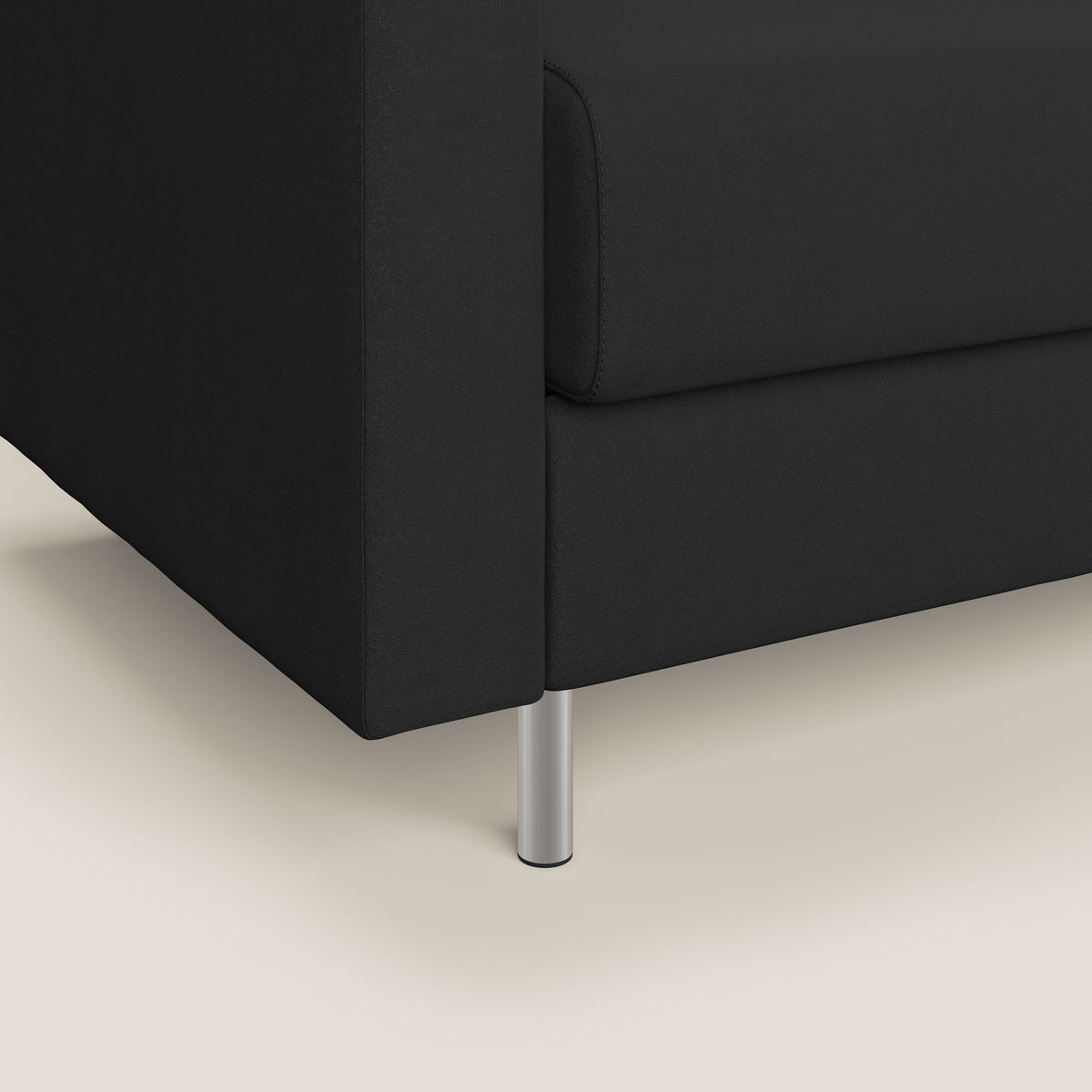 Megan poltrona letto in microfibra smacchiabile T11 nero - divitt.sbs