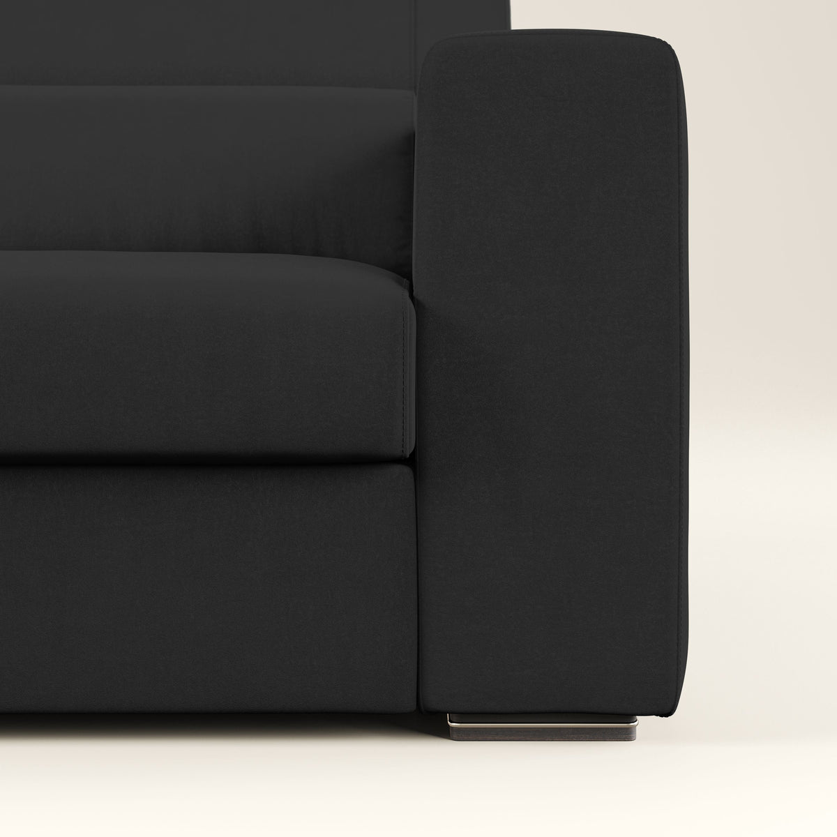 Vegas divano con poggiatesta reclinabili in microfibra smacchiabile T11 nero - divitt.sbs