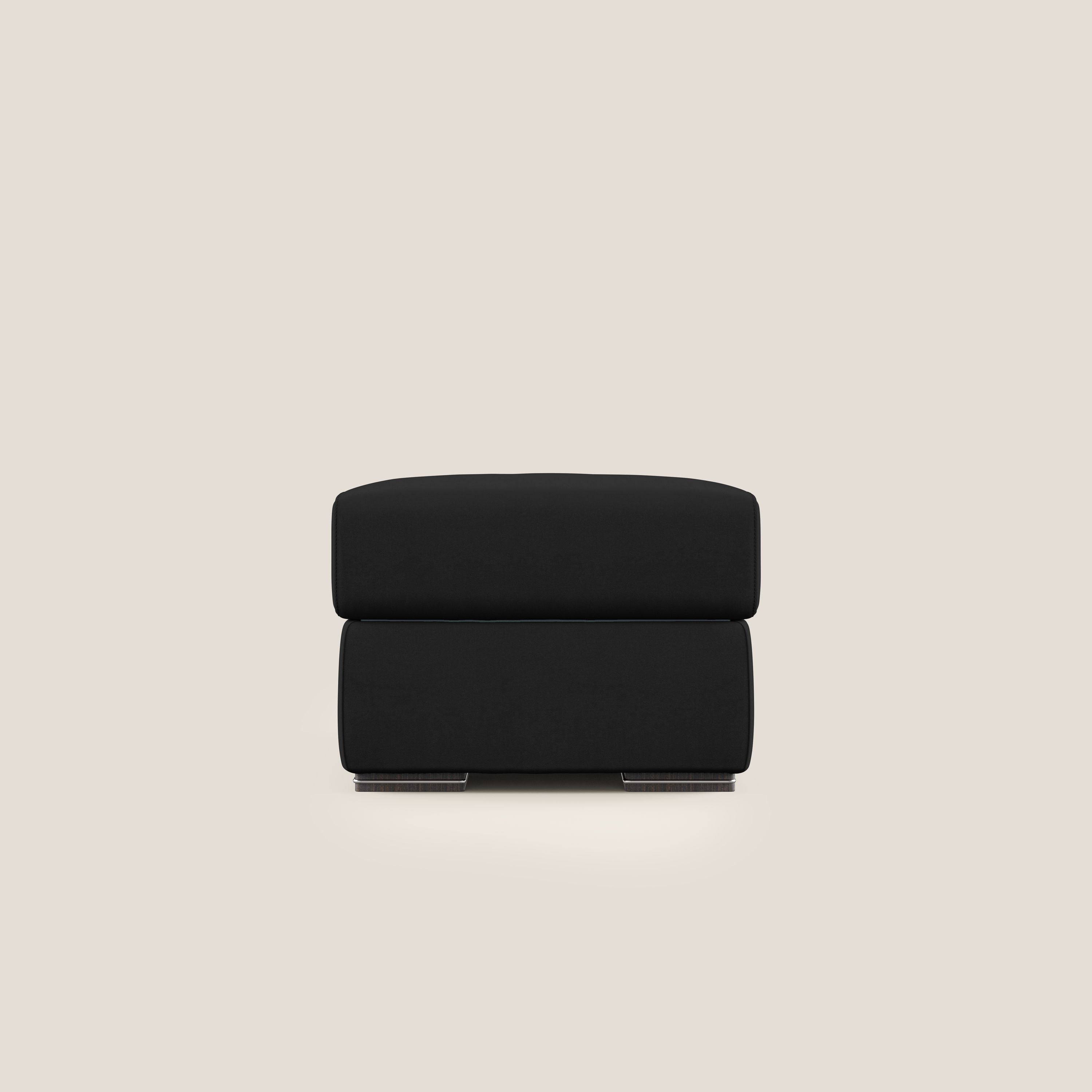 Sun pouf apribile contenitore in microfibra smacchiabile T11 nero - divitt.sbs