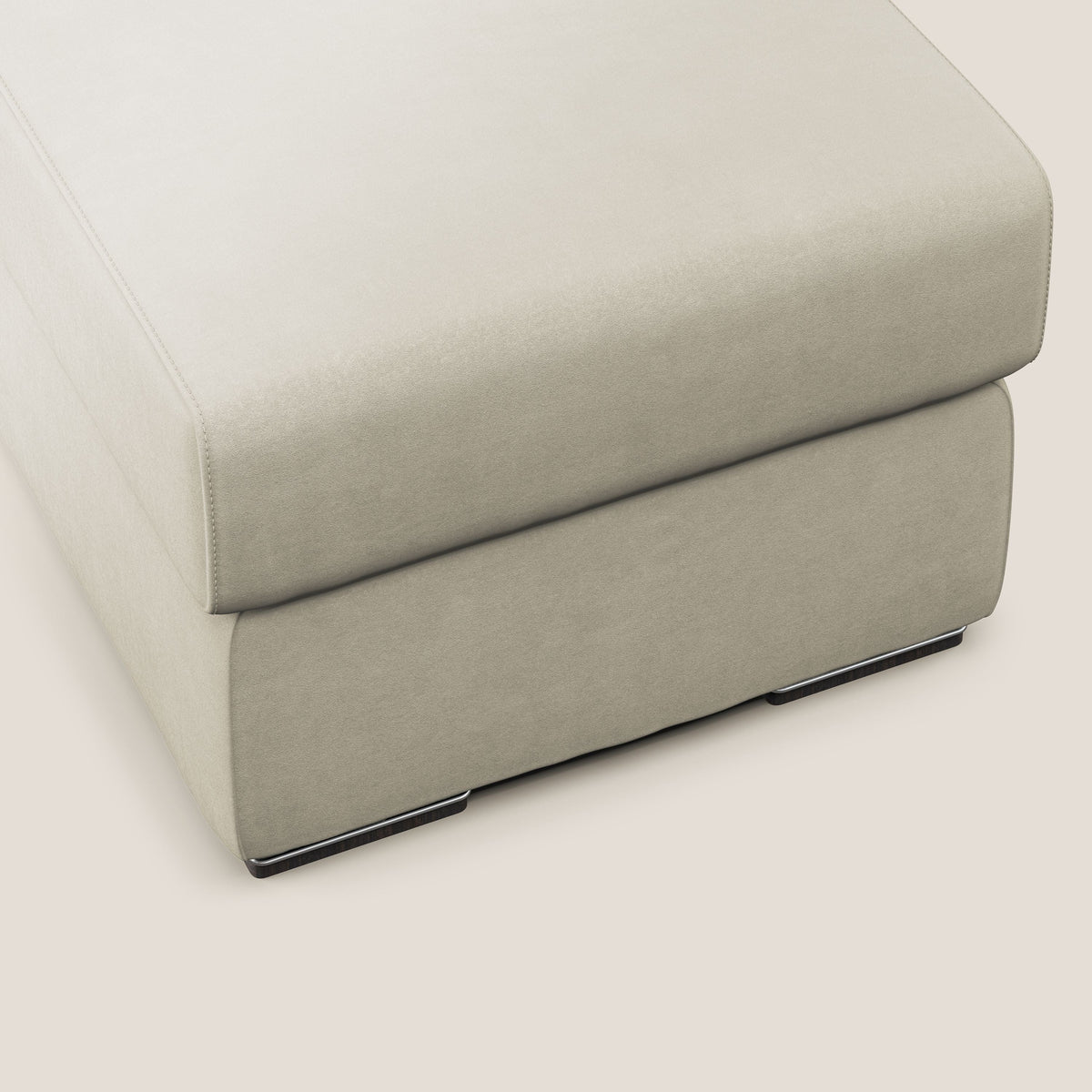 Sun pouf apribile contenitore in microfibra smacchiabile T11 panna - divitt.sbs