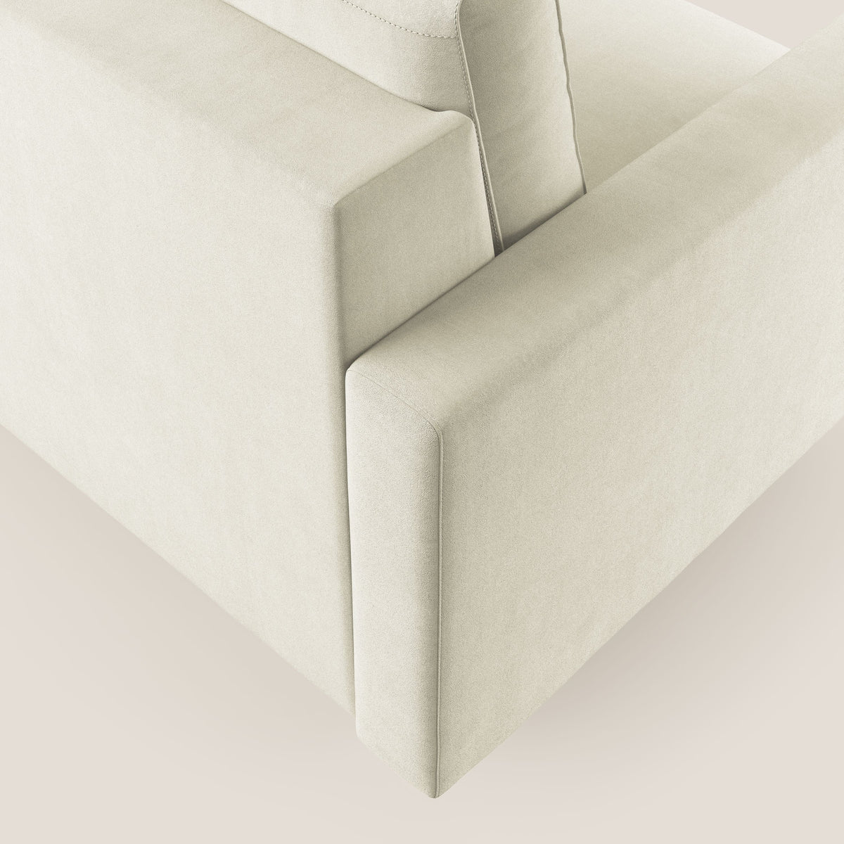 Megan poltrona letto in microfibra smacchiabile T11 panna - divitt.sbs