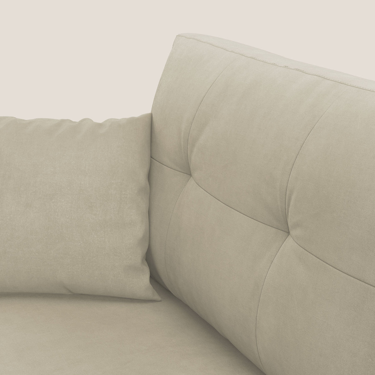 Megan divano letto angolare in microfibra smacchiabile T11 panna - divitt.sbs
