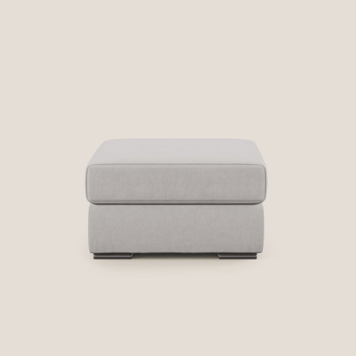 Sun pouf apribile contenitore in microfibra smacchiabile T11 grigio chiaro - divitt.sbs