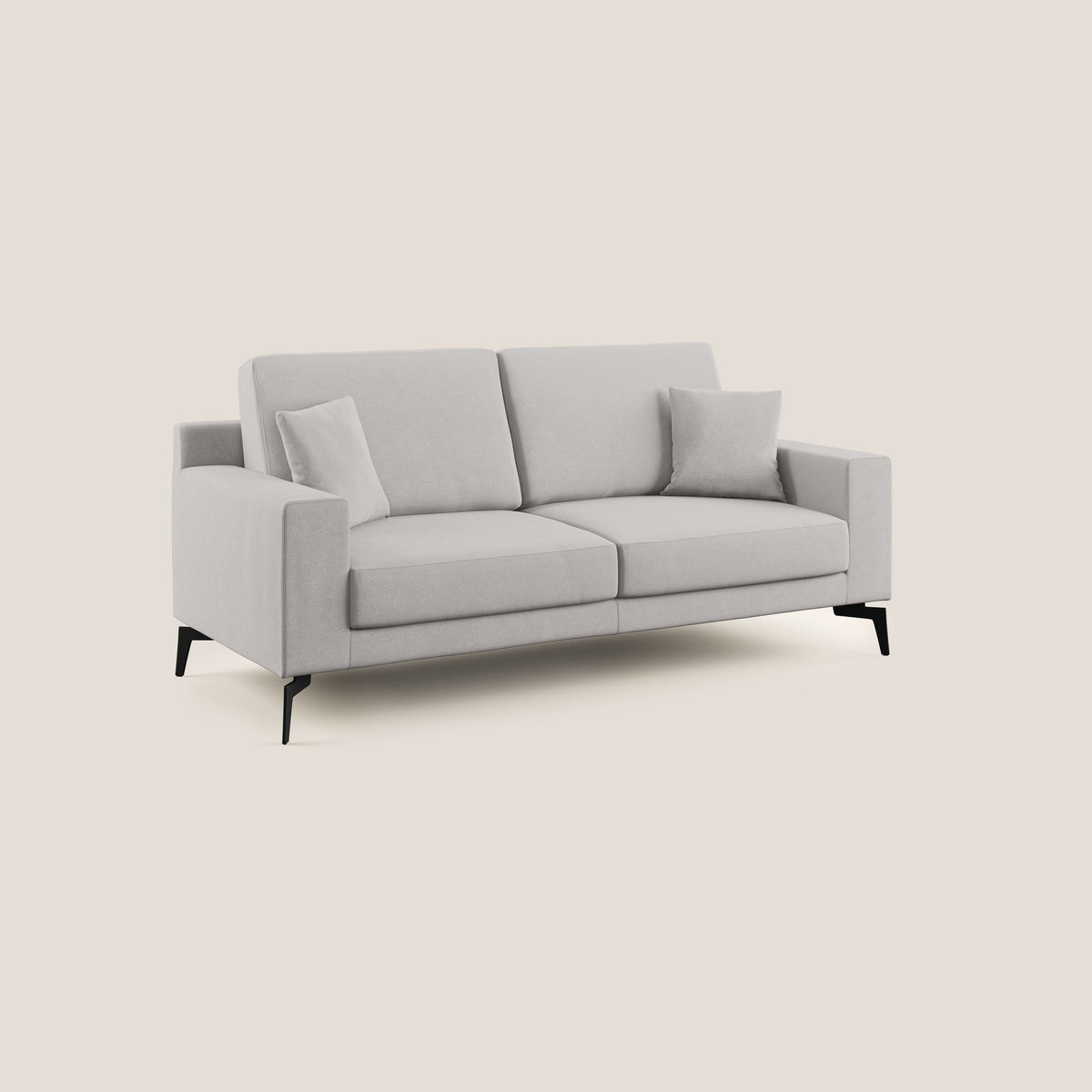 Prestige divano moderno in microfibra smacchiabile T11 grigio chiaro - divitt.sbs