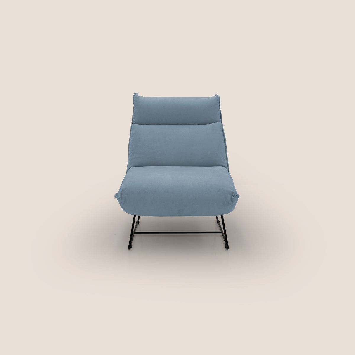 Tessa Poltroncina dal design moderno in morbida microfibra smacchiabile T11 carta da zucchero - divitt.sbs
