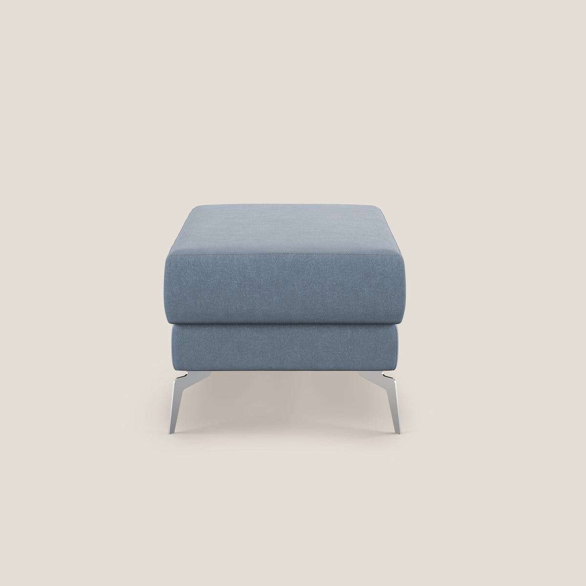 Star Pouf con piedini alti in microfibra impermeabile T11 carta da zucchero - divitt.sbs