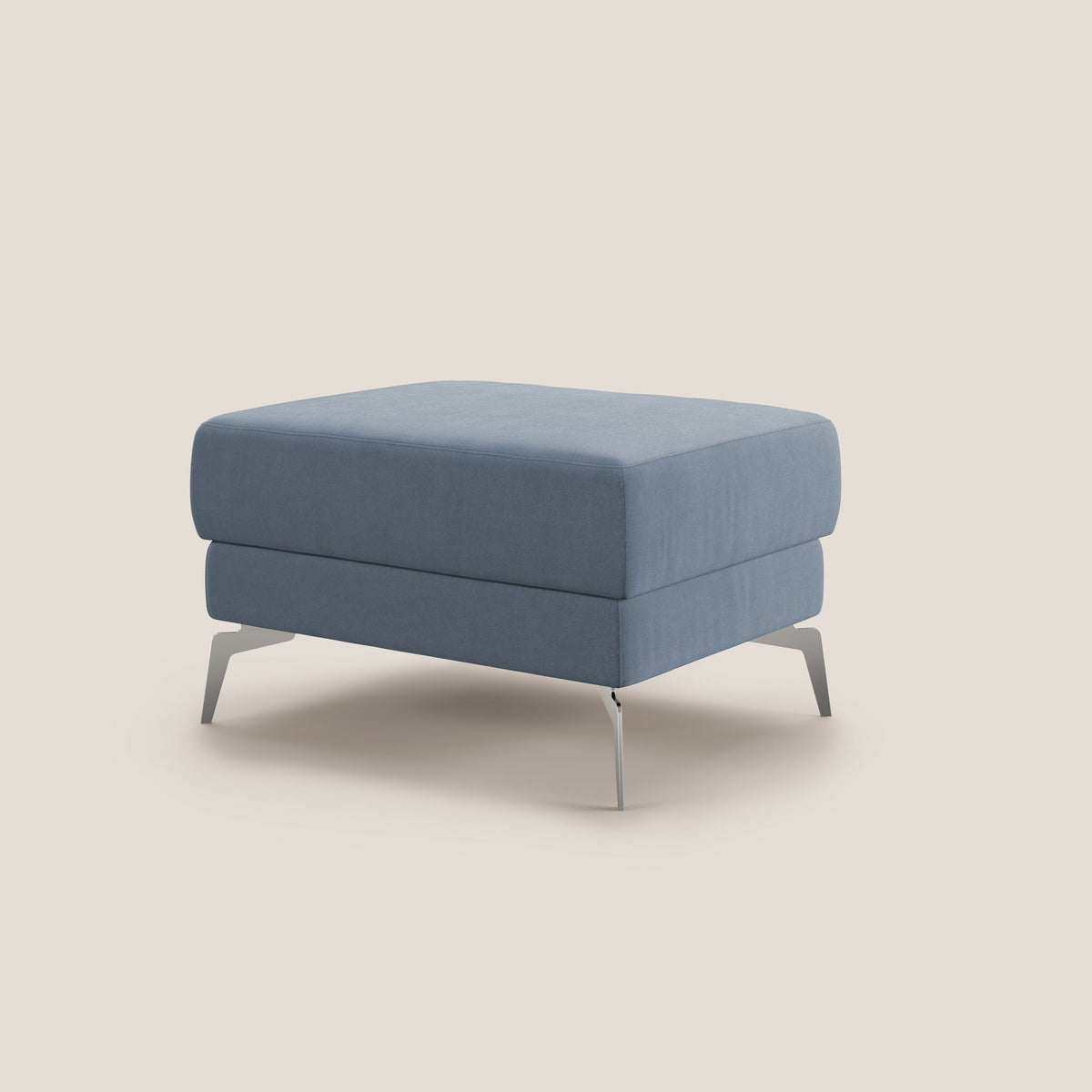 Star Pouf con piedini alti in microfibra impermeabile T11 carta da zucchero - divitt.sbs