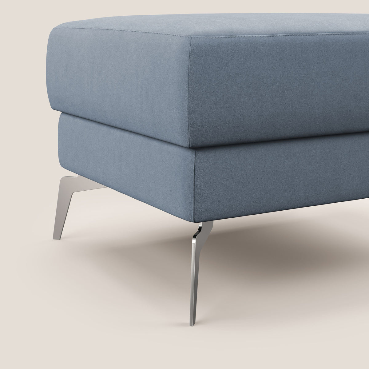 Star Pouf con piedini alti in microfibra impermeabile T11 carta da zucchero - divitt.sbs