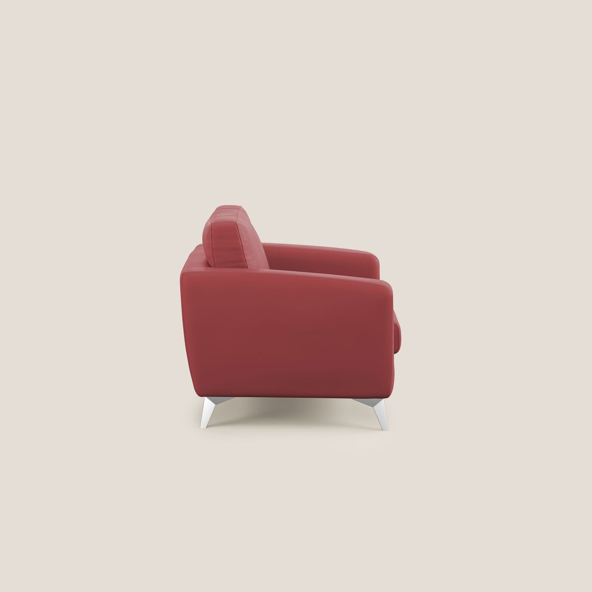Orione Poltroncina in ecopelle moderna e impermeabile T04 rosso - divitt.sbs