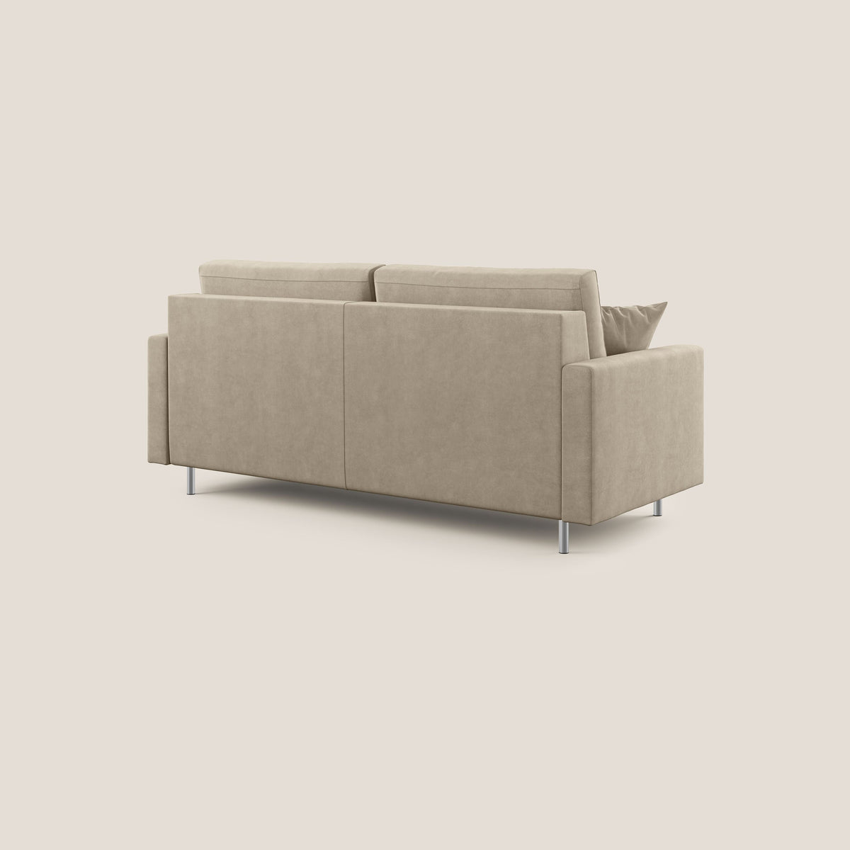 Megan divano letto matrimoniale in microfibra smacchiabile T11 tortora - divitt.sbs