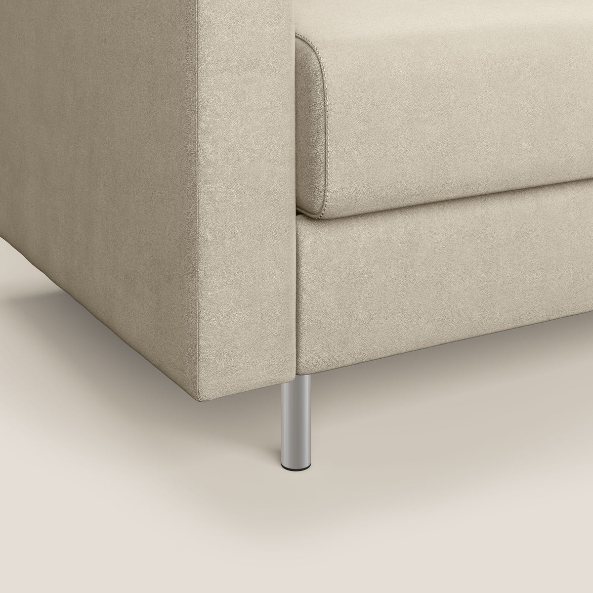 Megan poltrona letto in microfibra smacchiabile T11 tortora - divitt.sbs