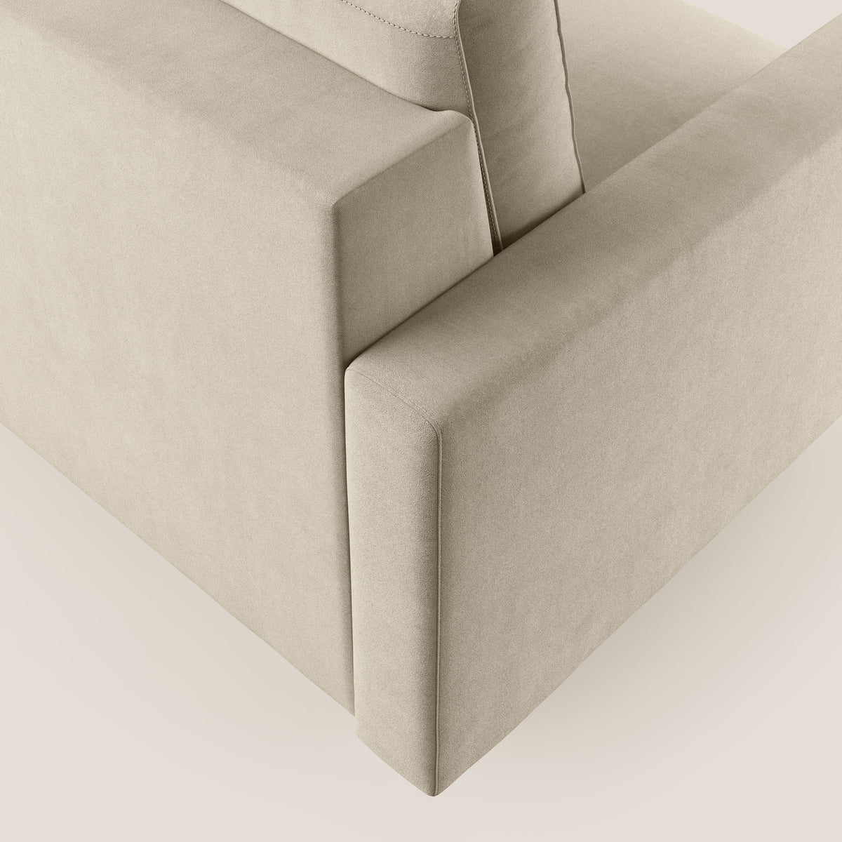 Megan poltrona letto in microfibra smacchiabile T11 tortora - divitt.sbs