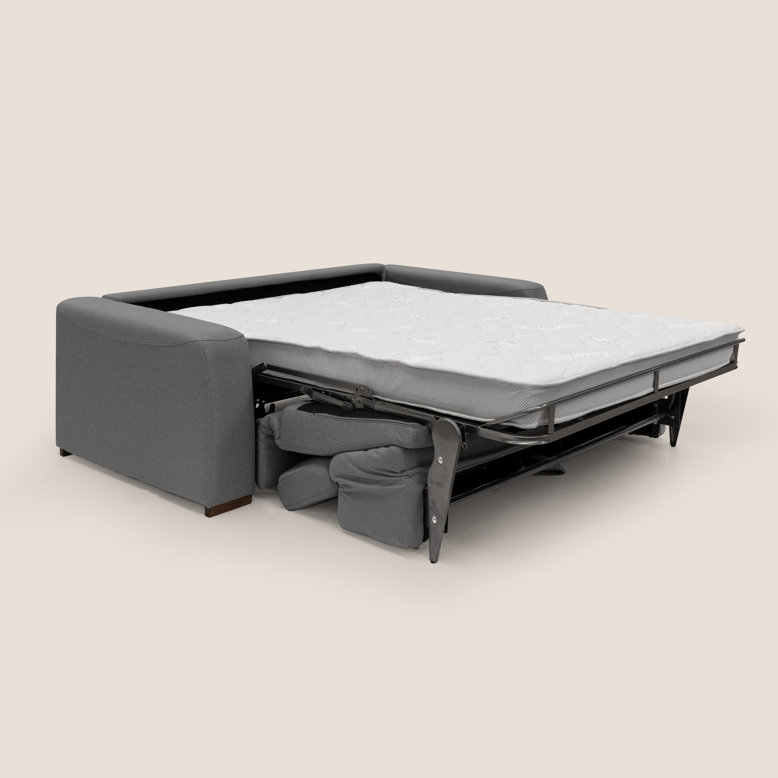 Poseidon divano letto + relax elettrico in tessuto smacchiabile impermeabile T05 antracite - divitt.sbs