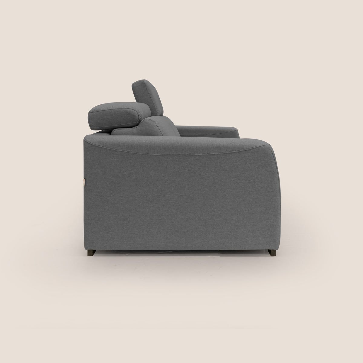 Poseidon divano letto + relax elettrico in tessuto smacchiabile impermeabile T05 antracite - divitt.sbs