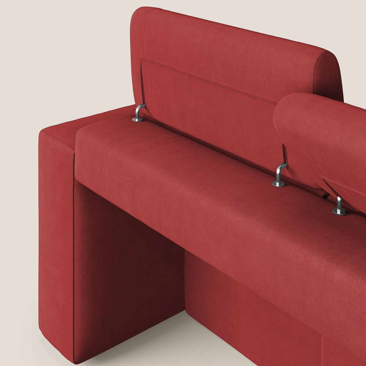 Orwell divano con 3 sedute estraibili in microfibra smacchiabile T11 rosso - divitt.sbs